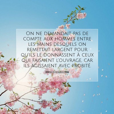 2 Rois 12:15 Verset biblique expliqué