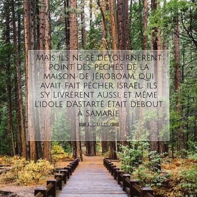 2 Rois 13:6 Verset biblique expliqué