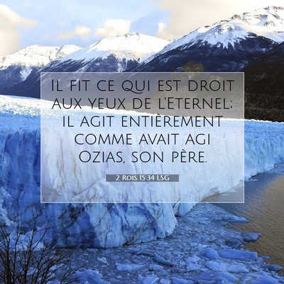 2 Rois 15:34 Verset biblique expliqué