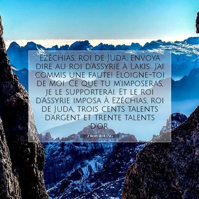 2 Rois 18:14 LSG Image du verset biblique