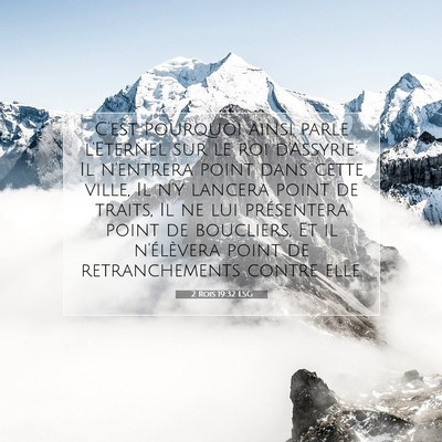 2 Rois 19:32 Verset biblique expliqué