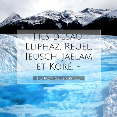 1 Chroniques 1:35 Verset biblique expliqué