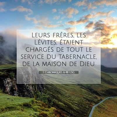 1 Chroniques 6:48 Verset biblique expliqué