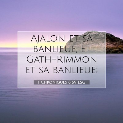 1 Chroniques 6:69 Verset biblique expliqué
