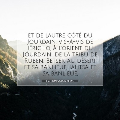 1 Chroniques 6:78 LSG Image du verset biblique