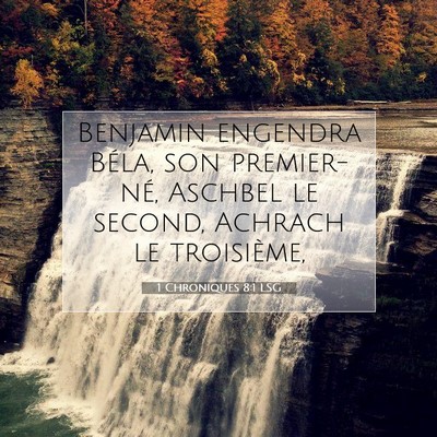 1 Chroniques 8:1 Verset biblique expliqué