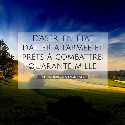 1 Chroniques 12:36 Verset biblique expliqué