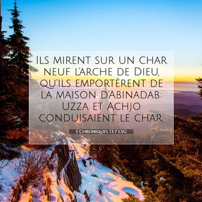 1 Chroniques 13:7 Verset biblique expliqué