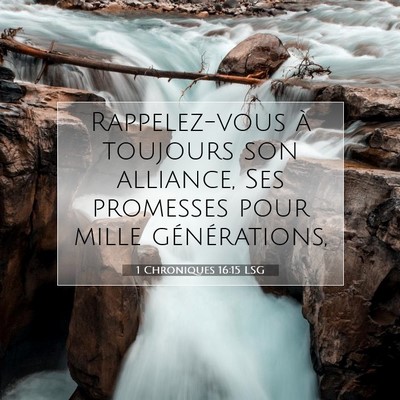 1 Chroniques 16:15 Verset biblique expliqué