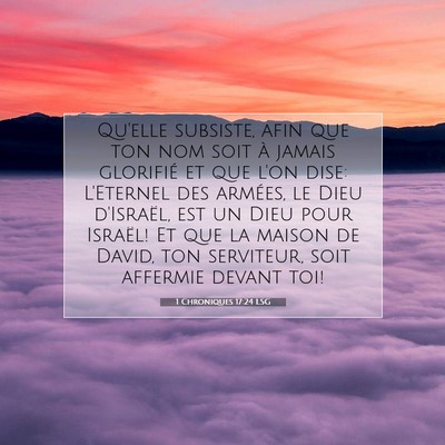 1 Chroniques 17:24 Verset biblique expliqué