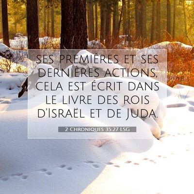 2 Chroniques 35:27 LSG Image du verset biblique