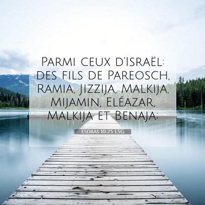 Esdras 10:25 Verset biblique expliqué
