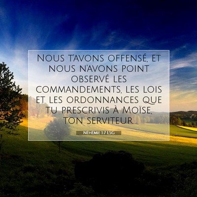 Néhémie 1:7 Verset biblique expliqué