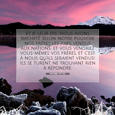 Néhémie 5:8 Verset biblique expliqué