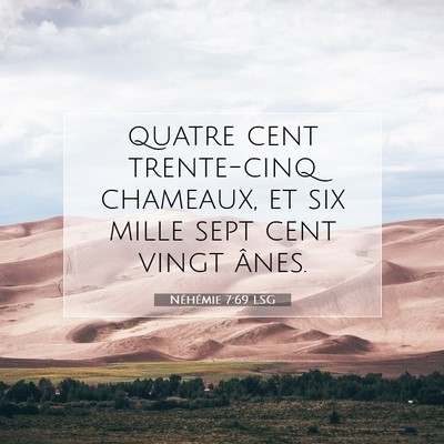 Néhémie 7:69 Verset biblique expliqué