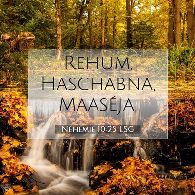 Néhémie 10:25 Verset biblique expliqué