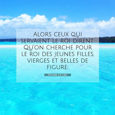 Esther 2:2 LSG Image du verset biblique