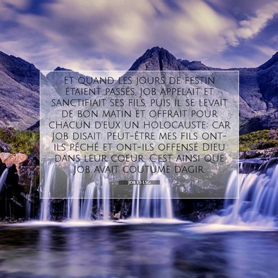Job 1:5 Verset biblique expliqué