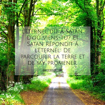 Job 1:7 Verset biblique expliqué