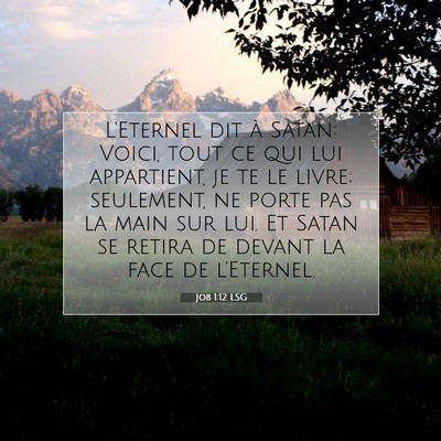 Job 1:12 Verset biblique expliqué