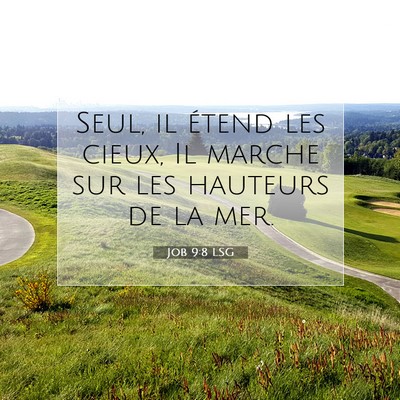Job 9:8 Verset biblique expliqué