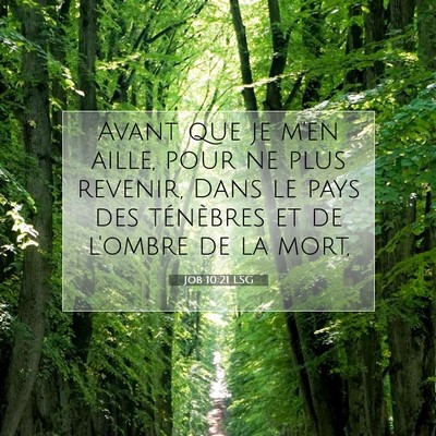 Job 10:21 Verset biblique expliqué