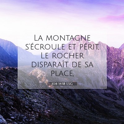 Job 14:18 Verset biblique expliqué