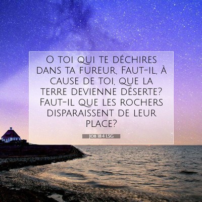 Job 18:4 Verset biblique expliqué