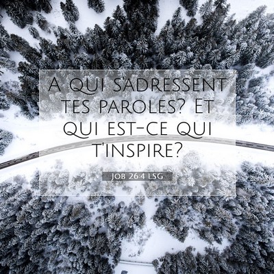 Job 26:4 Verset biblique expliqué