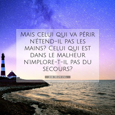 Job 30:24 Verset biblique expliqué