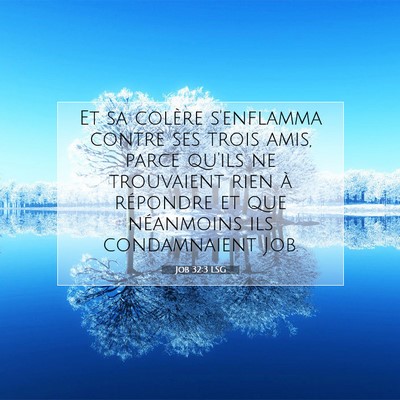 Job 32:3 Verset biblique expliqué