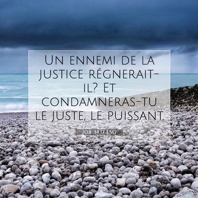 Job 34:17 Verset biblique expliqué