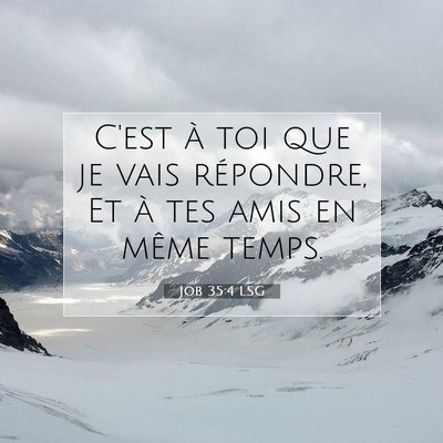 Job 35:4 Verset biblique expliqué