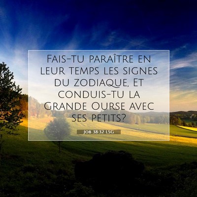 Job 38:32 Verset biblique expliqué