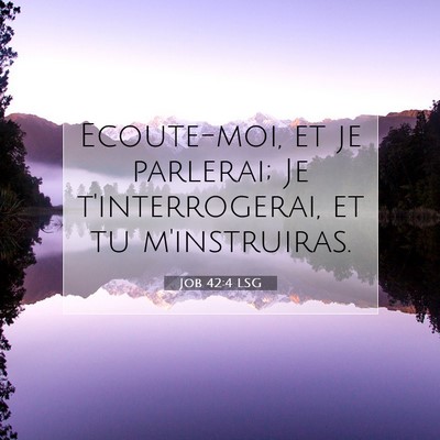 Job 42:4 Verset biblique expliqué