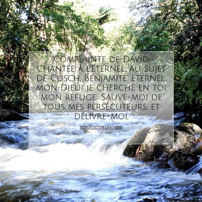 Psaumes 7:1 LSG Image du verset biblique