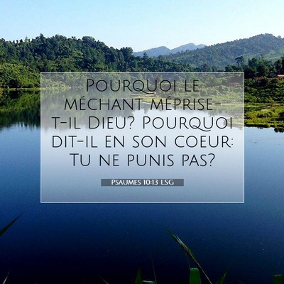 Psaumes 10:13 LSG Image du verset biblique