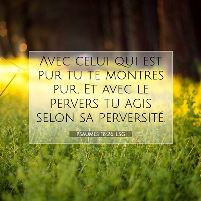 Psaumes 18:26 Verset biblique expliqué