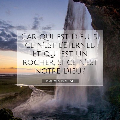 Psaumes 18:31 LSG Image du verset biblique