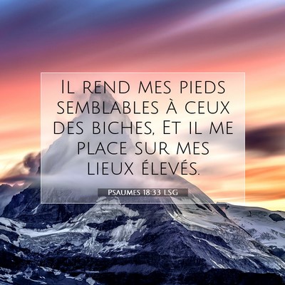 Psaumes 18:33 Verset biblique expliqué
