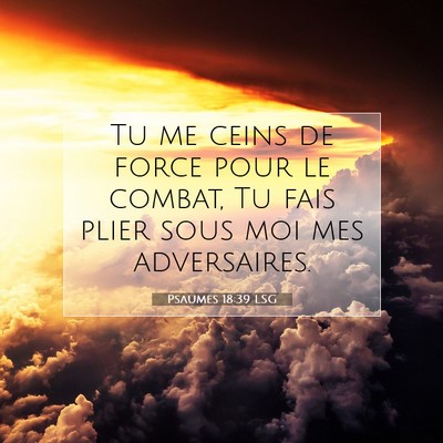Psaumes 18:39 Verset biblique expliqué
