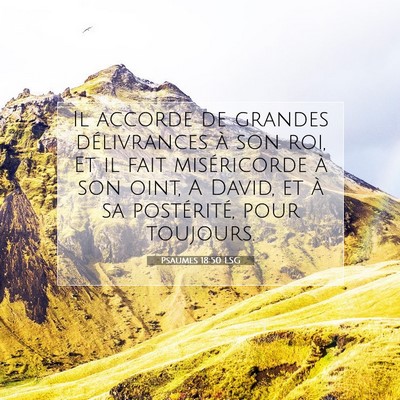 Psaumes 18:50 Verset biblique expliqué