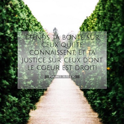 Psaumes 36:10 LSG Image du verset biblique
