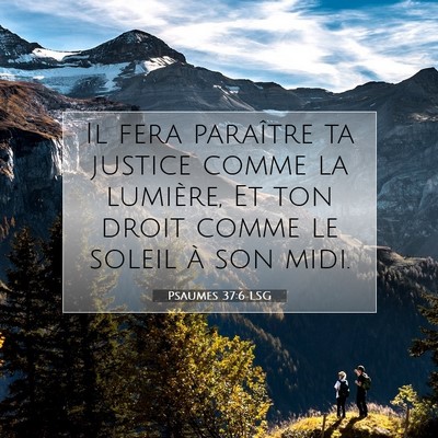 Psaumes 37:6 Verset biblique expliqué