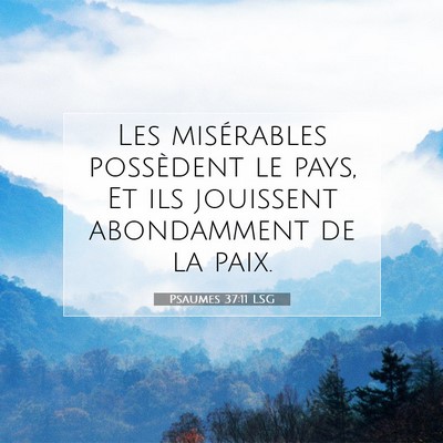 Psaumes 37:11 Verset biblique expliqué