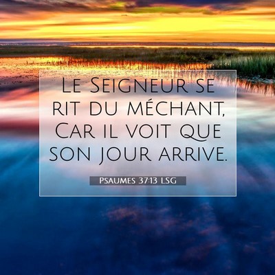 Psaumes 37:13 LSG Image du verset biblique