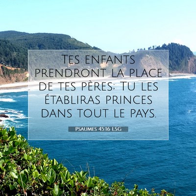 Psaumes 45:16 Verset biblique expliqué
