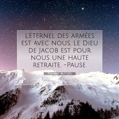 Psaumes 46:7 LSG Image du verset biblique