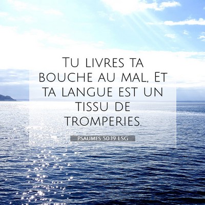 Psaumes 50:19 LSG Image du verset biblique
