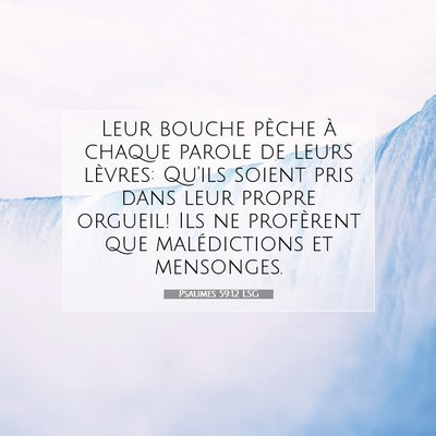 Psaumes 59:12 Verset biblique expliqué